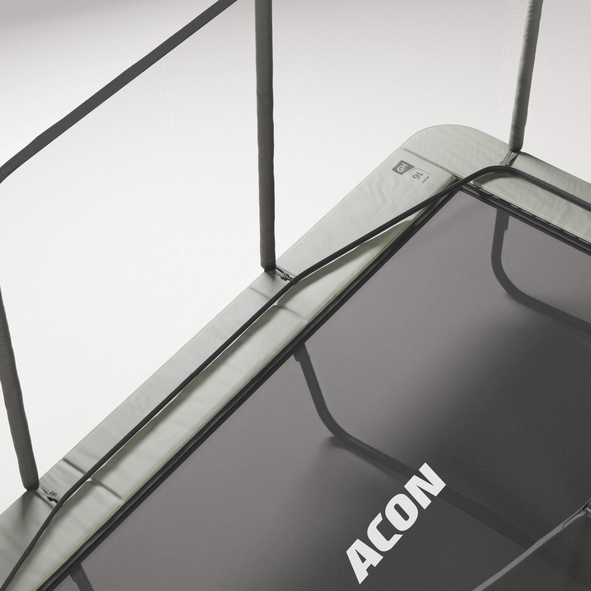 ACON 16 HD Suorakulmainen trampoliini turvaverkolla ja tikkailla - Image 4