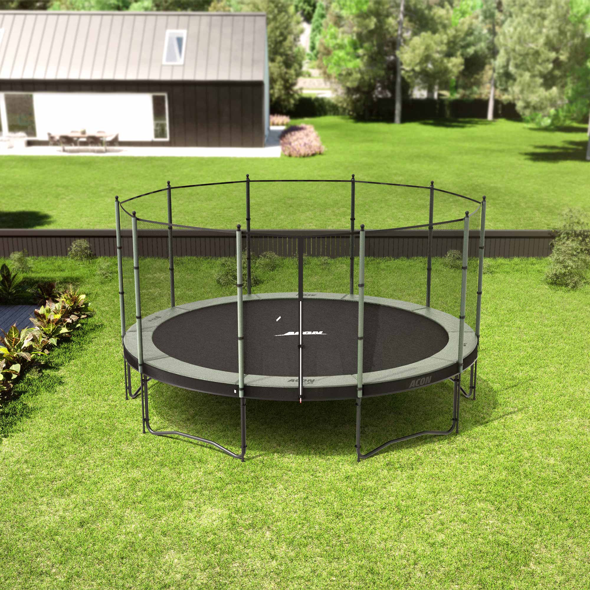 ACON Air 4,6m pyöreä trampoliini standard turvaverkolla ja tikkailla - Image 3